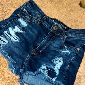 American Eagle Next Level Stretch Ripped Shorts